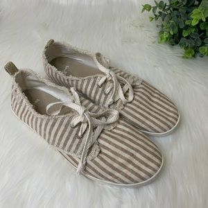 Sanuk Lace Up Stripes Shoes